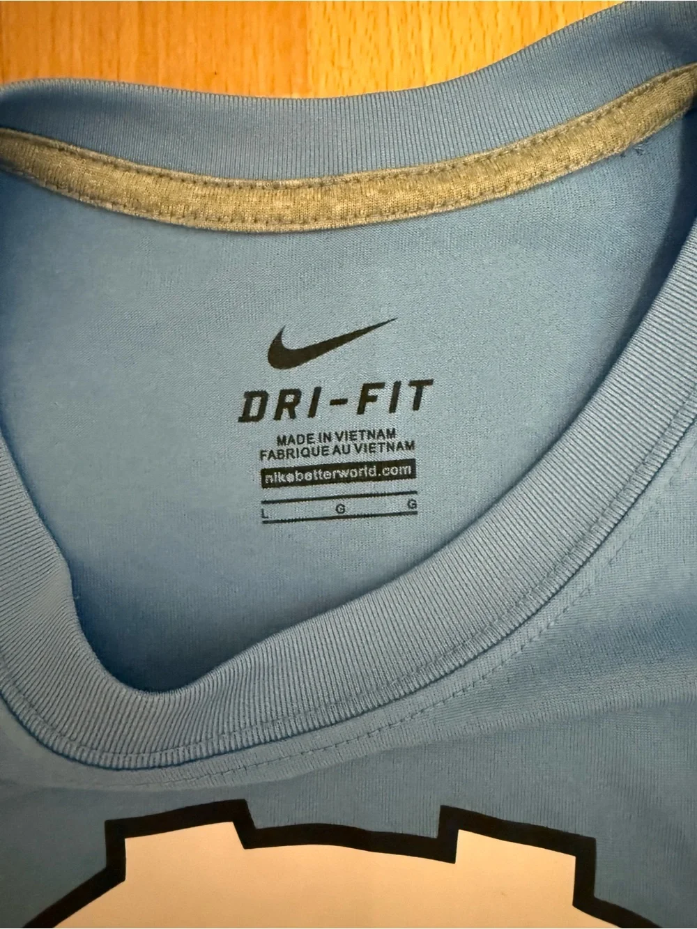 Nike Short Sleeve Basketball Dri-FIT Tee - Light Blue
